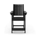 Black Modern Counter Chair – Sleek HDPE Poly Lumber for Dining, Patio, and Garden Comfort - DTYStore