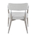 Savannah Contemporary Chair in Grey Brushed Wood and Light Grey Fabric with Silver Accent by LumiSource - Set of 2 - DTYStore