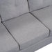 Orisfur. Reversible Sectional Sofa Space Saving with Storage Ottoman Rivet Ornament L-shape Couch for Large Space Dorm Apartment - DTYStore