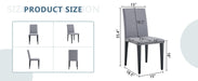 Four Light Gray Linen-Cotton dining chairs, simple and versatile, comfortable and accompanied. Exquisite and versatile dining chairs unlock a comfortable new experience.(Set of 4) - DTYStore