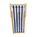 Populus wood sling chair blue Stripe Broad Dark blue Strip - DTYStore