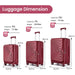 Luggage Sets 3 Piece(20/24/28), Expandable Carry On Luggage with TSA Lock Airline Approved, 100% PC Hard Shell and Lightweight Suitcase with Front Pocket and Spinner Wheels - DTYStore