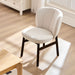 1 PC Wooden Frame Upholstered Shell Dining Chair,Modern Armless Chairs Comfor Kitchen Chairs for Living Room,Restaurant - DTYStore