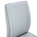Luxury Simple Arch Chair - Set of 8 Light Gray PU Material High Resilience Dining Chair with Arched Metal Silver Leg.Packed In Two Boxes. - DTYStore