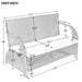 U_STYLE Versatile outdoor loveseat that converts to four seats and a table, suitable for gardens and lawns - DTYStore