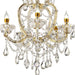 22"In Bella Petite Gold Crystal 5-Led Light Chandelier - DTYStore