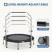 40' Foldable Mini Trampoline for Adults, Trampoline for Adults with Adjustable Bar - DTYStore
