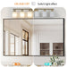 6-Light Golden Bathroom Vanity Light Fixture, Frosted Glass Shades, Modern Wall Mounted Lighting (No Bulbs) - DTYStore