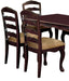Transitional Contemporary Dark Walnut Finish Set of 2pc Dining Chairs Solid wood Kitchen Dining Room Furniture Ladder back Side Chairs - DTYStore