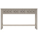 TREXM Rustic Entryway Console Table, 60" Long Sofa Table with two Different Size Drawers and Bottom Shelf for Storage (Gray Wash)