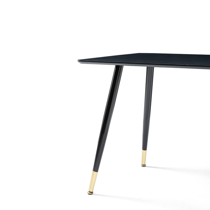 Black Modern Kitchen Dining MDF Table For Smart Home - DTYStore