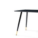 Black Modern Kitchen Dining MDF Table For Smart Home - DTYStore