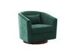 Swivel Accent Chair for Living Room, Sofa Chairs with Wood Base Side, Comfy Swivel Accent Chair with Wide Upholstered, for Living Room
