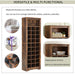 Stylish Design 30 Shoe Cubby Console, Contemporary Shoe Cabinet with Multiple Storage Capacity, Free Standing Tall Cabinet with Versatile Use for Hallway, Bedroom, Rustic Brown - DTYStore