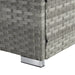 OUTDOOR SOFA PE RATTAN FURNITURE DECK CHAIR GRAY RATTAN - DTYStore