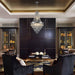 Chromium color Crystal Chandeliers,Large Contemporary Luxury Ceiling Lighting(Bulb Not Included) - DTYStore