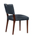 Bryson Midnight Blue Faux Leather Dining Chair - Set of 2 - DTYStore