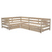 Twin Size L-shaped Platform Bed with Three Storage Drawers, Natural - DTYStore