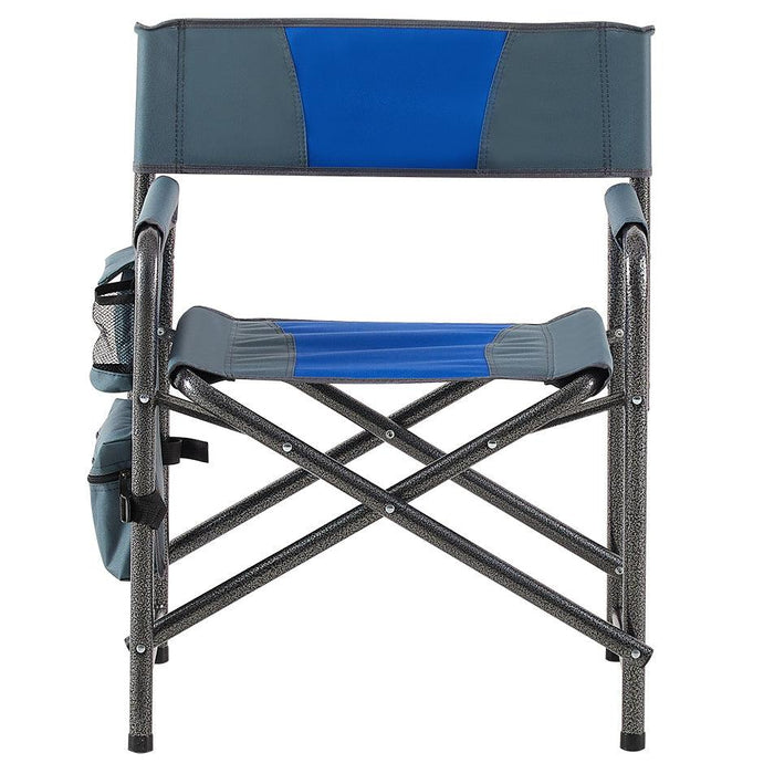 Set of 3, Folding Outdoor Table and Chairs Set for Indoor, Outdoor Camping, Picnics, Beach,Backyard, BBQ, Party, Patio, Black/Blue