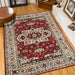 Area Rug 8x10 Vintage Bohemia Large Persian Non-slip Washable Rug For Living Room Kitchen Bedroom Living Room Flower Design Yellow/Red - DTYStore