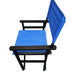 Folding Chair Wooden Director Chair Canvas Folding Chair Folding Chair 2pcs/set populus + Canvas (Color : Blue) - DTYStore