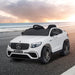 12V Toddler Ride On Car with Remote Control, Mercedes Benz AMG GLC63S Coupe, Electric Car with 2 Speed, MP3 Player, Light, Horn, Songs, Suspension, White