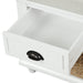 Rustic Storage Bench with 3 Drawers and 3 Rattan Baskets, Shoe Bench for Living Room, Entryway - DTYStore