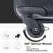 Expandable 3 Piece Luggage Sets PC Lightweight & Durable Suitcase with Two Hooks, Spinner Wheels, TSA Lock, (21/25/29) Black - DTYStore
