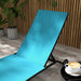 Outsunny Outdoor Chaise Lounge, 2 Piece Lounge Chair with Wheels, Tanning Chair with 5 Adjustable Positions for Patio, Beach, Yard, Pool, Blue - DTYStore