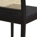 Panama 26.5' Curved Back Cane Rattan Counter Stool, Set of 2, Ebony Black Boucle - DTYStore