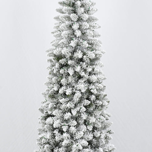 3 Pcs Flocked Artificial Christmas Tree Set with Lights, 4ft 5ft 6ft Christmas Snow Tree Set, Christmas Decor - Image 15