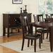 Simple Contemporary Set of 2 Side Chairs Brown Finish Dining Seating Cushion Chair Unique Design Kitchen Dining Room Faux Leather Seat - DTYStore