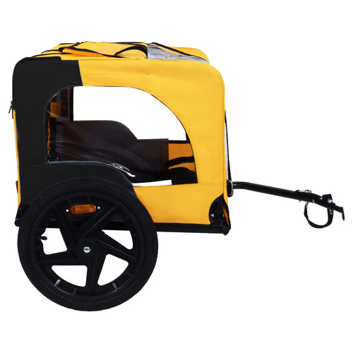 Pet Bike Trailer Dog Cart for Bicycle, Suitable for Small and Medium Pets, Easy Folding Cart Frame, Quick Release Wheel, Non-Slip Floor, Internal Leash - Image 7