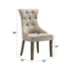 Gabrian Two-tone Beige Fabric & Reclaimed Gray Finish Side Chair (Set of 2) - DTYStore