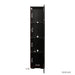 Black side cabinet with aluminum strip lamp,With large storage space - DTYStore