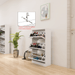 Narrow Shoe Storage Cabinet with Mirror, Wood Slim Shoe Rack 3 Tier Shoe Organizer for Home and Apartment, White - DTYStore