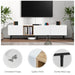 Modern TV Stand for 80'' TV with 3 Doors, Media Console Table, Entertainment Center with Large Storage Cabinet for Living Room, Bedroom - DTYStore