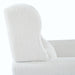Modern Accent Chair,Teddy Fabric Living Room Chairs Comfy Reading Chair,Mid Century Accent Chair, Lounge Arm Chairs Armchair for Living Room Bedroom (White)