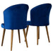 Parsons Dining Chair Set of 2 - Navy Blue Velvet - DTYStore