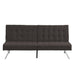 WOOD FRAME, STAINLESS LEG, FUTON, SOFA BED Espresso - DTYStore
