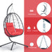 Egg Chair with Stand Indoor Outdoor Swing Chair Patio Wicker Hanging Egg Chair Hanging Basket Chair Hammock Chair with Stand for Bedroom Living Room Balcony - DTYStore