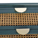 2 Drawer Side table,Naturel Rattan,End table,Suitable for bedroom, living room, study - DTYStore