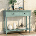 Daisy Series Console Table Traditional Design with Two Drawers and Bottom Shelf - DTYStore