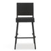 29' Outdoors PE Rattan Armless Barstools, Set of 2, Dark Brown - DTYStore