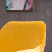 Modern Velvet Fabric Material Adjustable Height 360 Revolving Home Office Chair With Gold Metal Legs And Universal Wheels For Indoor,Yellow - DTYStore
