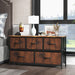 Dresser for Bedroom Storage Drawers Fabric Storage Tower with 5 Drawers, Chest of Drawers with Fabric Bins - DTYStore