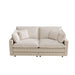 Modular Sectional Sofa,Deep Seat Couch for Living Room , 4 Pillow, Modern L-Shaped Sofa for Living Room Bedroom Apartment,BEIGE - DTYStore