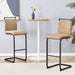 42.5 Inch Tall Brown Tech Fabric Bar Stool - A Perfect Combination of Modern Design, Comfort, and Stability.A Set of 2.Suitable Not Only For Home Use But Also For Bars, Restaurants,And Other Settings. - DTYStore