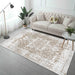 Area Rug 6x9 Vintage Bohemia Non-slip Washable Rug For Living Room Kitchen Bedroom Living Room Flower Design Ancient White - DTYStore