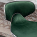 Masaccio Velvet Upholstered Adjustable Swivel Barstool, Set of 2, Green - DTYStore